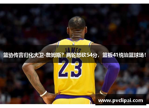 篮协传言归化大卫-詹姆斯？两轮怒砍54分，篮板41统治篮球场！
